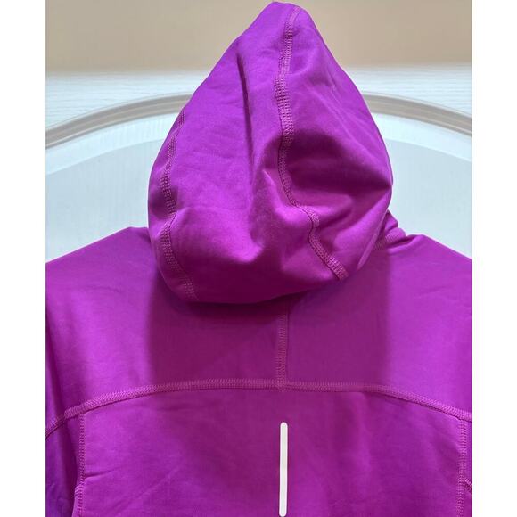 Nike Fri Fit Women S Purple Half Zip Rear Pocket Hooded Performance Pullover - Picture 7 of 10
